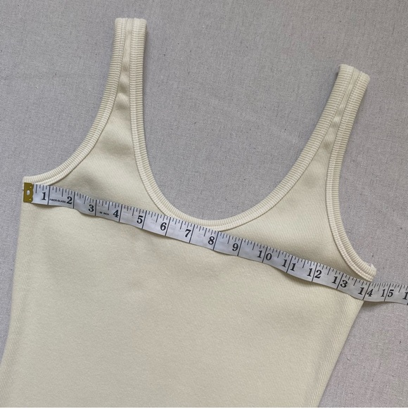 Perfect White Tee Ribbed Sleeveless Midi Blondy Dress - Picture 6 of 13